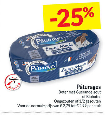 Intermarché Paturages Boter met Guerande-Zout of Bioboter aanbieding