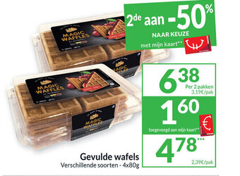 Intermarché Gevulde Wafels 4 x 80g aanbieding