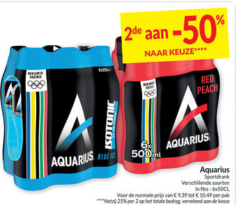 Intermarché Aquarius Sportdrank aanbieding