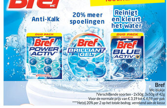 Intermarché Bref WC-Blokje aanbieding