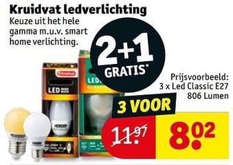 Kruidvat Kruidvat ledverlichting aanbieding