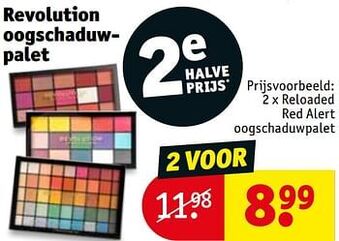 Kruidvat Revolution oogschaduwpalet aanbieding