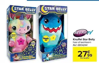 Carrefour Knuffel star belly aanbieding