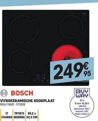 Electro Depot Bosch vitrokeramische kookplaat aanbieding