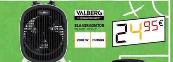 Electro Depot Valberg blaasradiator aanbieding