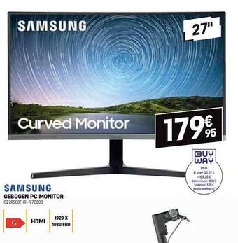 Electro Depot Samsung gebogen pc monitor aanbieding