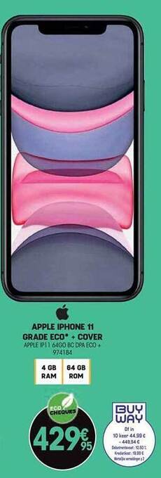 Electro Depot Apple iphone 11 grade eco + cover aanbieding