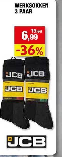 Hubo Werksokken 3 paar aanbieding