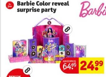 Kruidvat Barbie color reveal surprise party aanbieding