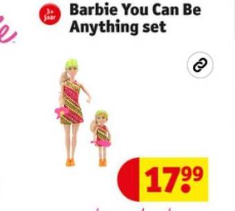 Kruidvat Barbie you can be anything set aanbieding