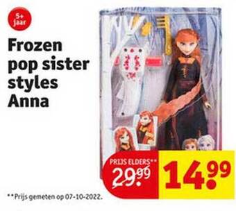Kruidvat Frozen pop sister styles anna aanbieding