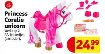 Kruidvat Princess coralie unicorn aanbieding