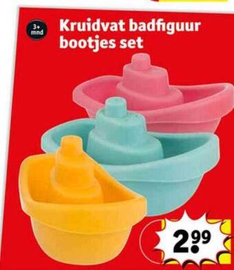 Kruidvat Kruidvat badfiguur bootjes set aanbieding