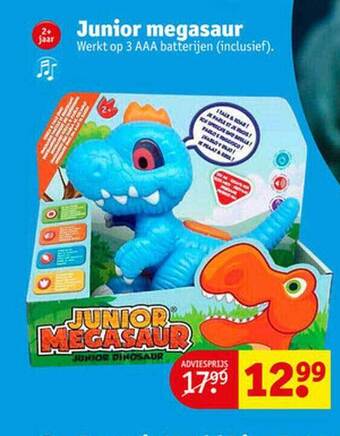 Kruidvat Junior megasaur aanbieding