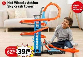 Kruidvat Hot wheels action sky crash tower aanbieding