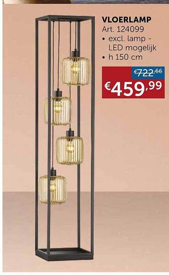 Zelfbouwmarkt Vloerlamp aanbieding