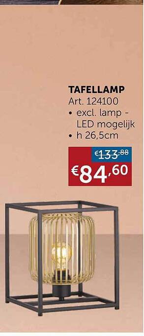 Zelfbouwmarkt Tafellamp aanbieding