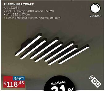 Zelfbouwmarkt Plafonnier zwart aanbieding