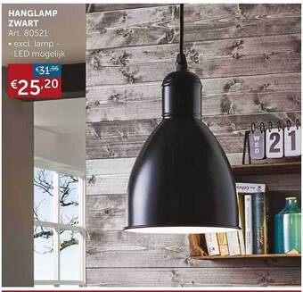 Zelfbouwmarkt Hanglamp zwart aanbieding