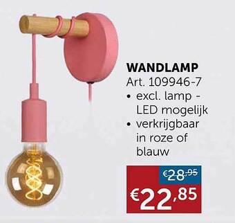 Zelfbouwmarkt Wandlamp aanbieding