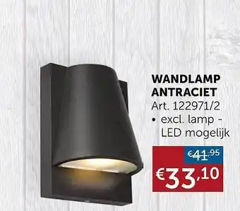 Wandlamp antraciet