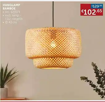 Zelfbouwmarkt Hanglamp bamboe 42 cm aanbieding