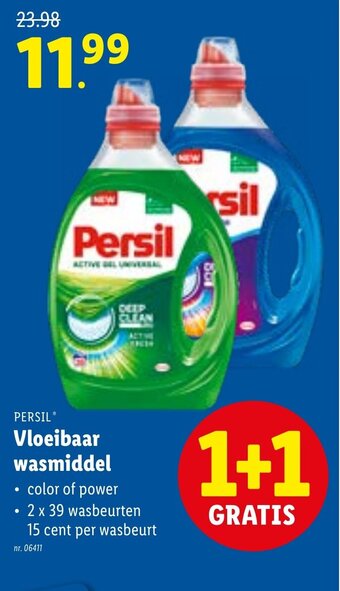 Lidl Vloeibaar wasmiddel aanbieding