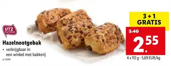 Lidl Hazelnootgebak 112g aanbieding