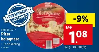 Lidl Pizza bolognese 350g aanbieding