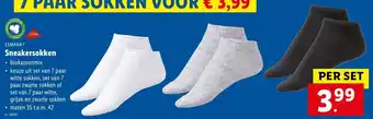 Lidl Sneakersokken per set aanbieding