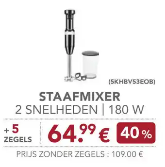 Carrefour Staafmixer 2 Snelheden 180W aanbieding