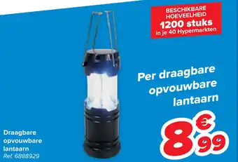 Carrefour Draagbare opvouwbare lantaarn aanbieding