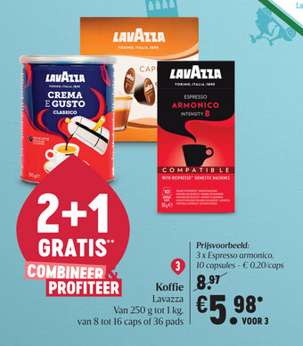 Delhaize Koffie Lavazza aanbieding