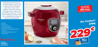 Carrefour Moulinex Cookeo+CE85B510 aanbieding