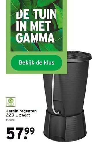GAMMA Jardin regenton aanbieding