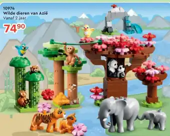 Euroshop Lego Duplo 974 Wilde Dieren Van Azie aanbieding