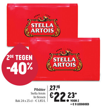 Delhaize Pilsbier Stella Artois aanbieding