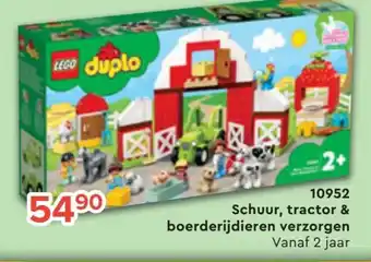 Euroshop Lego Duplo 10952 Schuur, Tractor & Boerderijdieren Verzorgen aanbieding