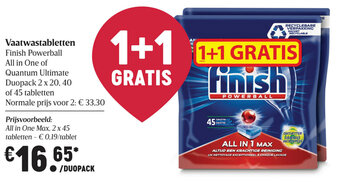Delhaize Vaatwastabletten aanbieding