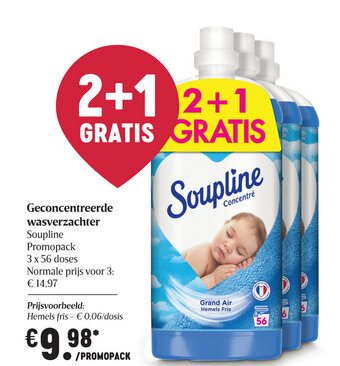 Delhaize Geconcentreerde wasverzachter aanbieding