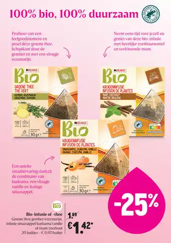 Delhaize Bio-infuse of -thee aanbieding