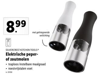 Lidl Elektrische peper- of zoutmolen aanbieding