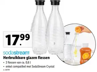Sodastream herbruikbare glazen flessen