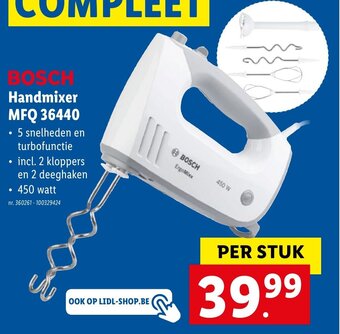 Lidl Bosch handmixer mfq 36440 aanbieding