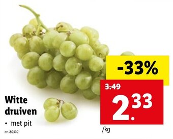 Lidl Witte druiven aanbieding