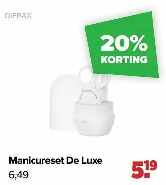Baby-Dump Manicureset de luxe aanbieding