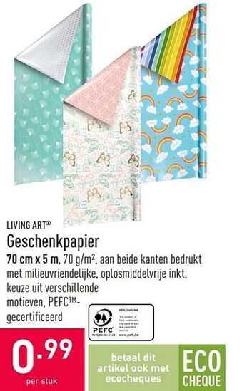 ALDI Geschenkpapier aanbieding