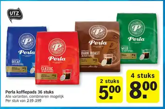 Albert Heijn Perla koffiepads 35 stuks aanbieding