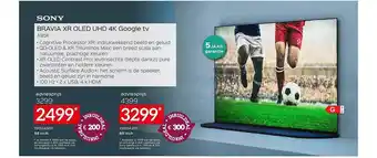 Selexion Sony bravia xr oled uhd 4k google tv aanbieding