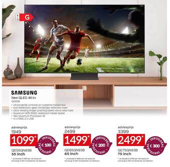 Selexion Samsung neo qled 4ktv aanbieding